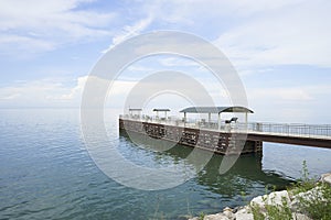 Pier in a large body of water