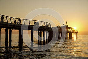 Pier at Lido di Camaiore Italy