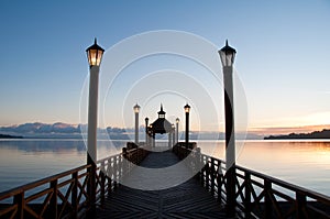 Pier at Llanquihue lake