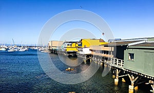 Pier in Monterey Bay in scenic California