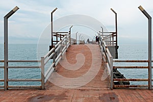 Pier near Batumi city in Georgia