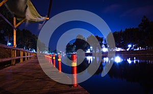 Pier at night