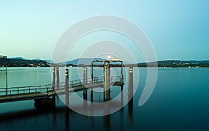 Pier at night