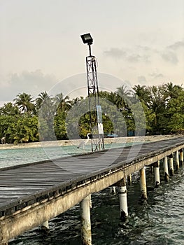 The Pier at Omadhoo Island, Maldives