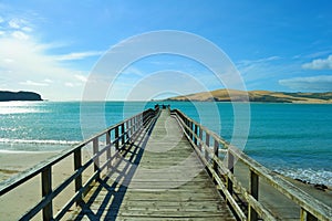 Pier at Omapere, New Zealand