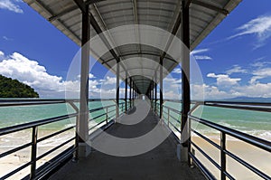 Pier over the beach