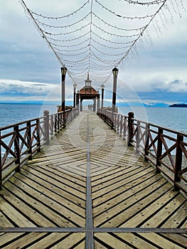 Pier over Llanquihue lake