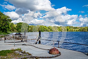 The pier at Parke's Castle in County Leitrim, Ireland