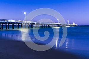 Pier at Point Lonsdale during sunset