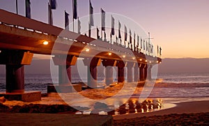 Pier in Port Elizabeth at sunrise