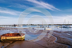 Pier with sailboats photo