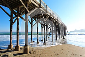 Pier in San Simeon, California, near Hearst Castle, USA photo