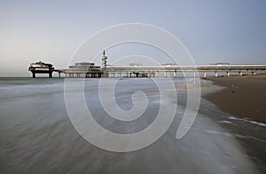 Pier on Scheveningen beach in Hague