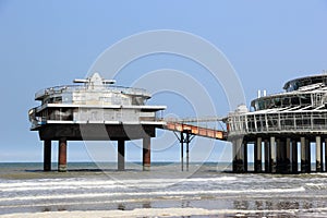 The Pier in Scheveningen on a sunny day. The Hague, The Netherlands.