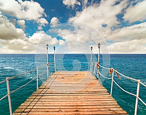 Pier in the sea