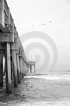 Pier on sea