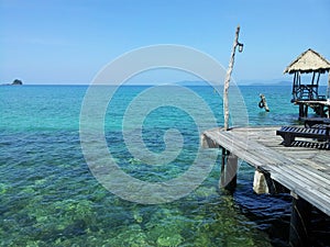 Pier seaside kohmak trad Thailand