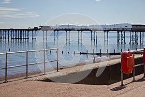 The pier at the seaside resort of Teignmouth in Devon