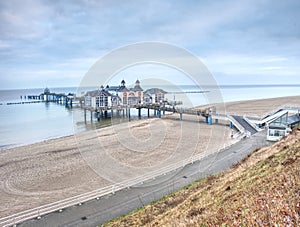 The Pier of Sellin on Ruegen Island, January 27th 2018,