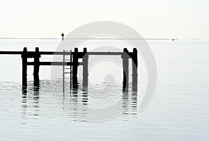 Pier silhouette