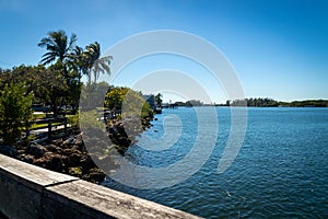 Pier at Stranahan river Hollywood Florida