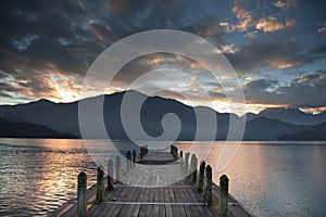 The pier and sunrise