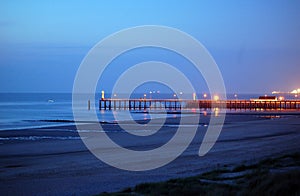 Pier after sunset