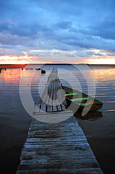 Pier at sunset