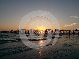 Pier sunset