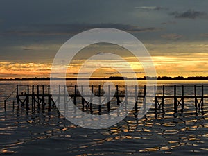 Pier sunset