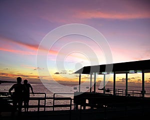 Pier Sunset photo