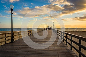 The pier at sunset, in Seal Beach