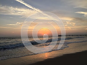 Pier Sunset Venice Beach