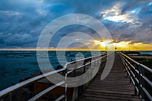 Pier to the Sunbeams