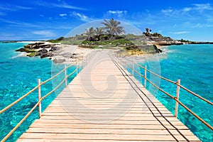 Pier to the tropical island