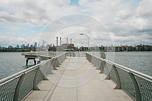 Pier at Transmitter Park, in Greenpoint, Brooklyn, New York City photo