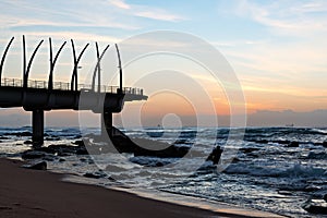 Pier in Umhlanga Rocks at Sunrise