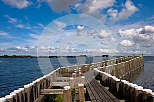 Pier in Veere, the Netherlands