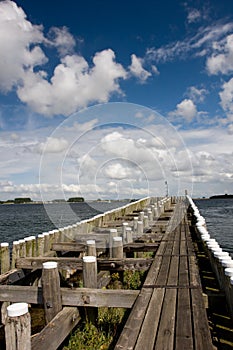 Pier in Veere, Netherlands.