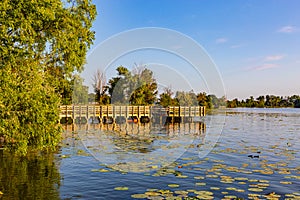 The Pier at Carter Lake Iowa photo