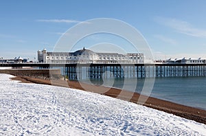 Pier winter snow brighton