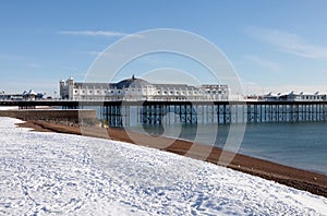 Pier winter snow brighton