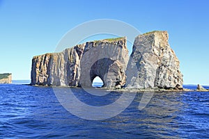 Pierce Rock viewed by sea, Quebec, Canada