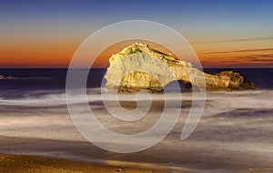 The Pierced Rock, Miramar Beach, Biarritz, France photo