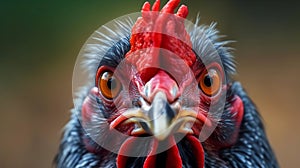 Piercing Chicken Stare, Made with Generative AI