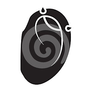 Piercing of ear vector icon.Black vector icon isolated on white background piercing of ear .