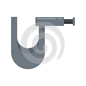 Piercing tool fix icon flat isolated vector