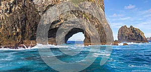 Piercy Island or Hole in the Rock,  New Zealand
