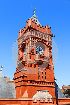 Pierhead building (1897) familiar landmark of the stunning Cardiff Bay.