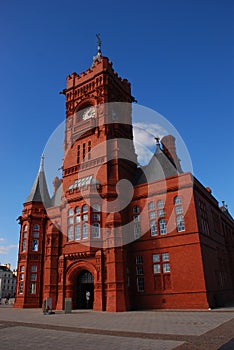 Pierhead Building, a Grade I listed & most familiar landmark building in Cardiff Bay, Wales photo